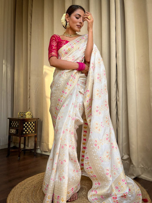 Wedding Season Special Soft Banarasi Silk Saree Collection.
