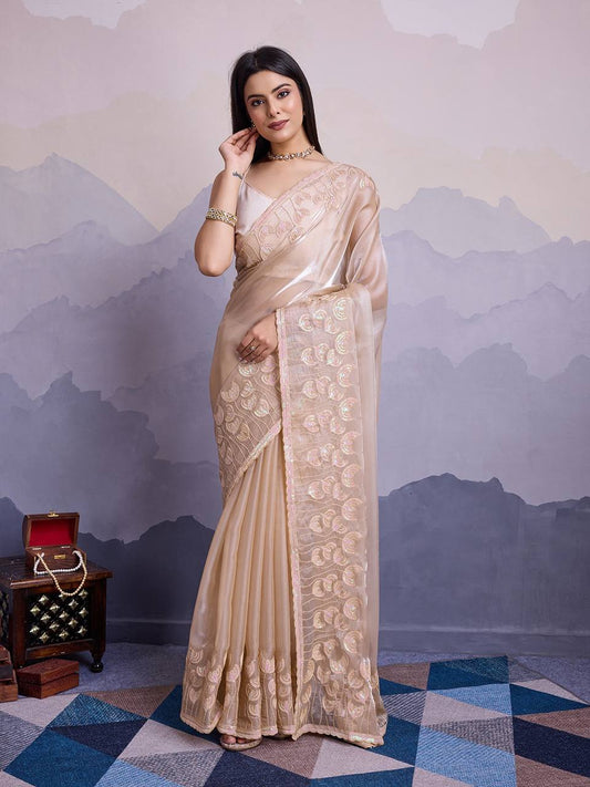 Perfect Zimmy Choo Designer Party Wear Saree Collection.