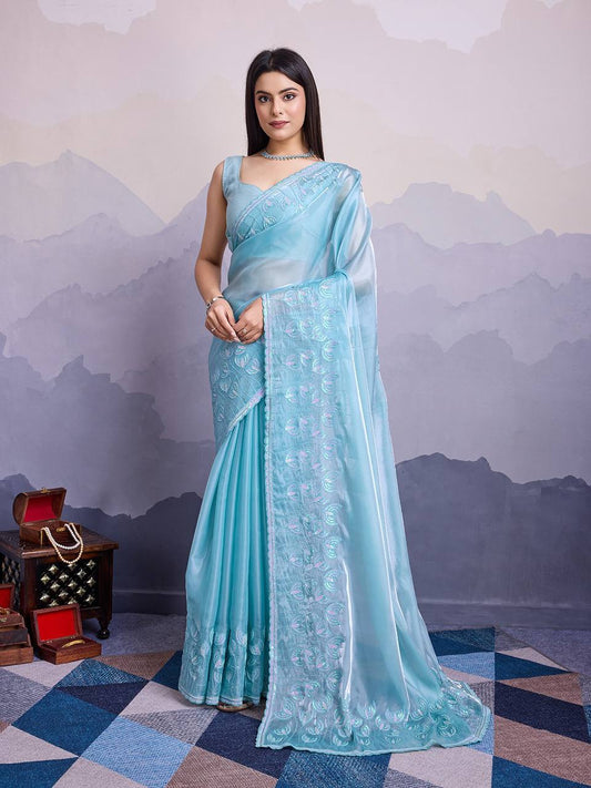 Perfect Zimmy Choo Designer Party Wear Saree Collection.