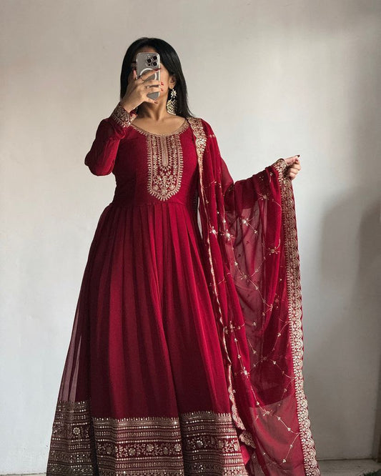 Most Beautiful Wedding Season Special New Red Gown Collection.