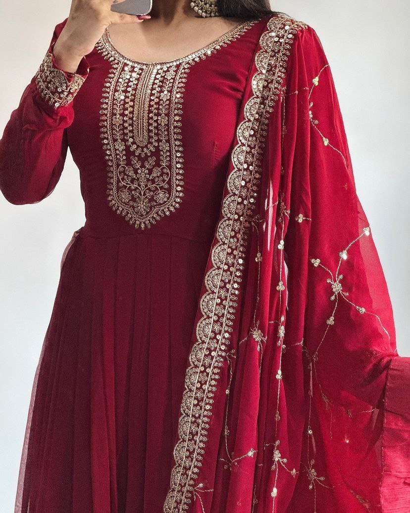 Most Beautiful Wedding Season Special New Red Gown Collection.