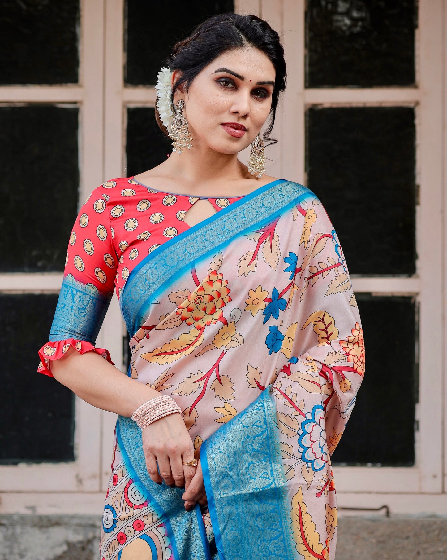 Premium Pure Silk Beautiful Digital Printed Saree Collection.