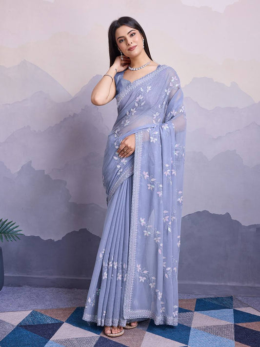 Elegant Look Premium Chiffon Saree Collection.
