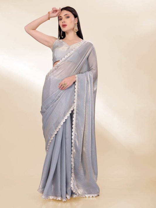 Perfect Party Wear Fendy Silk Saree Collection.