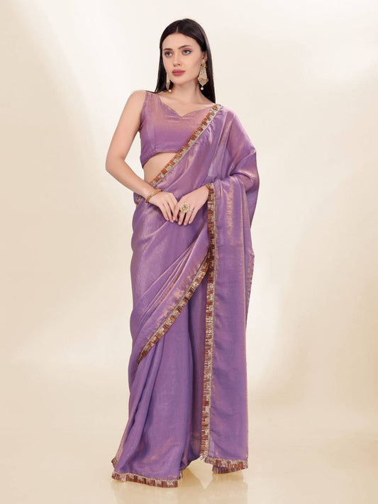 Most Trendy Fandy Silk Designer Saree.
