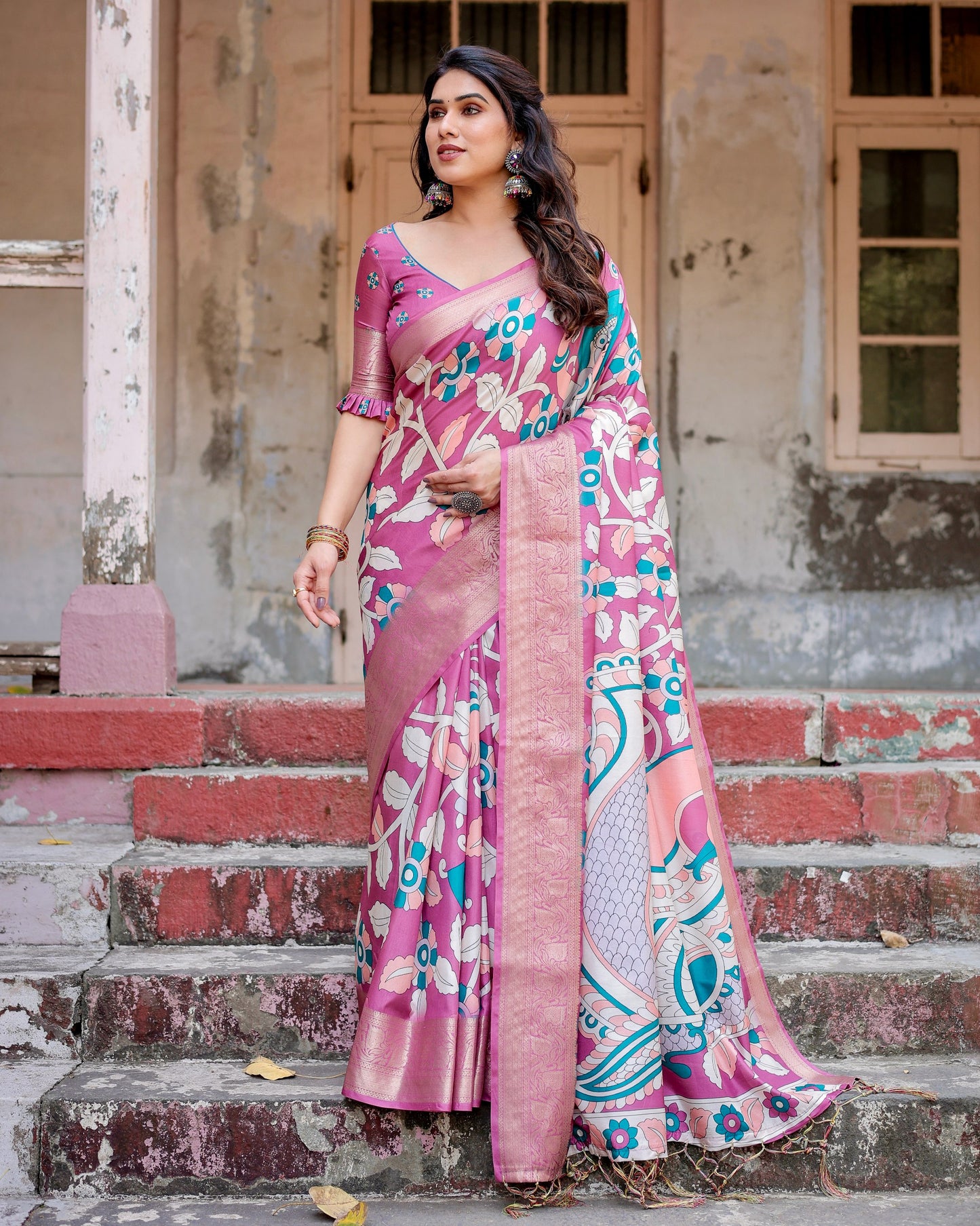 Beautiful Designer Pure Silk Saree.