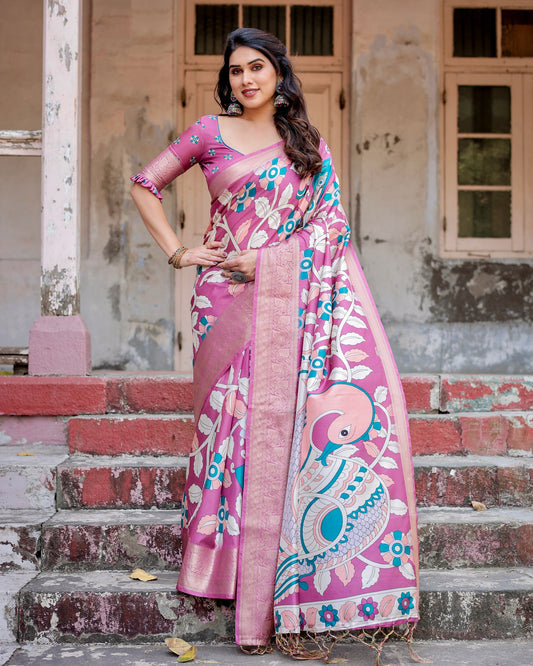 Beautiful Designer Pure Silk Saree.