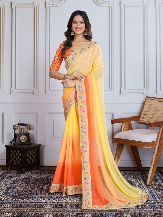 Amazing Designer Colour Pedding Saree Collection.