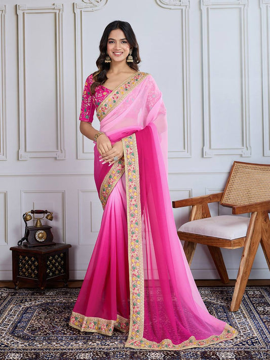 Most Preetiest Shaded Saree Collection.
