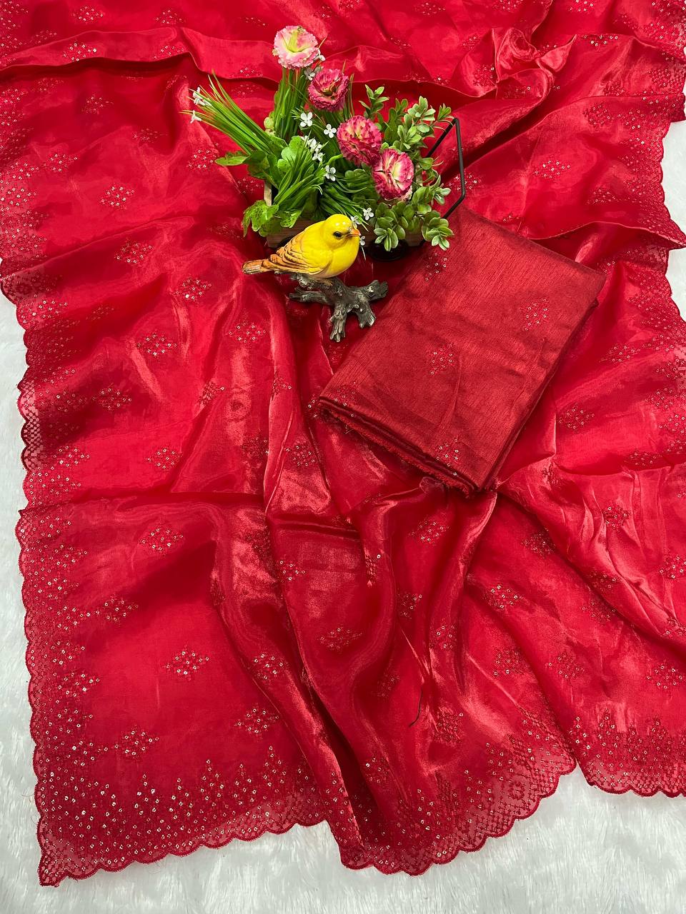 Wedding Wear Special New Red Saree Collection.