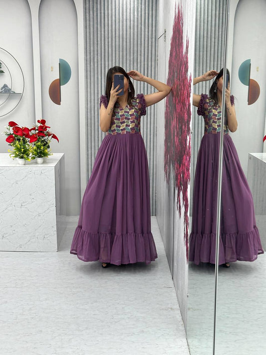 New Premium Faux Georgette Gown Collection.