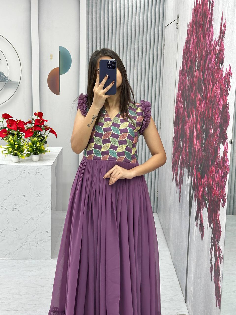New Premium Faux Georgette Gown Collection.
