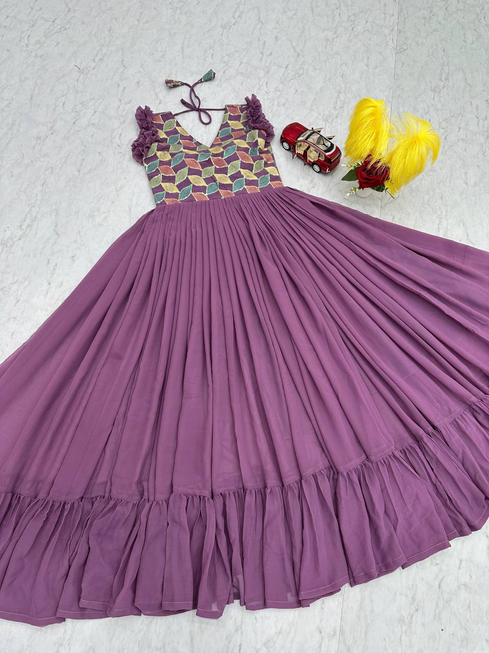 New Premium Faux Georgette Gown Collection.