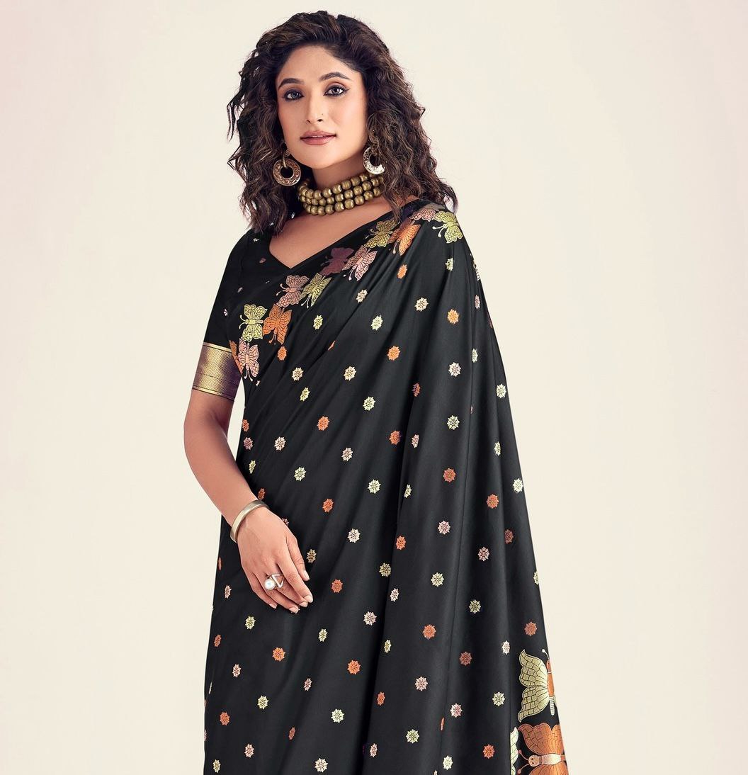 Premium Quality Lichi Silk Saree Collection.