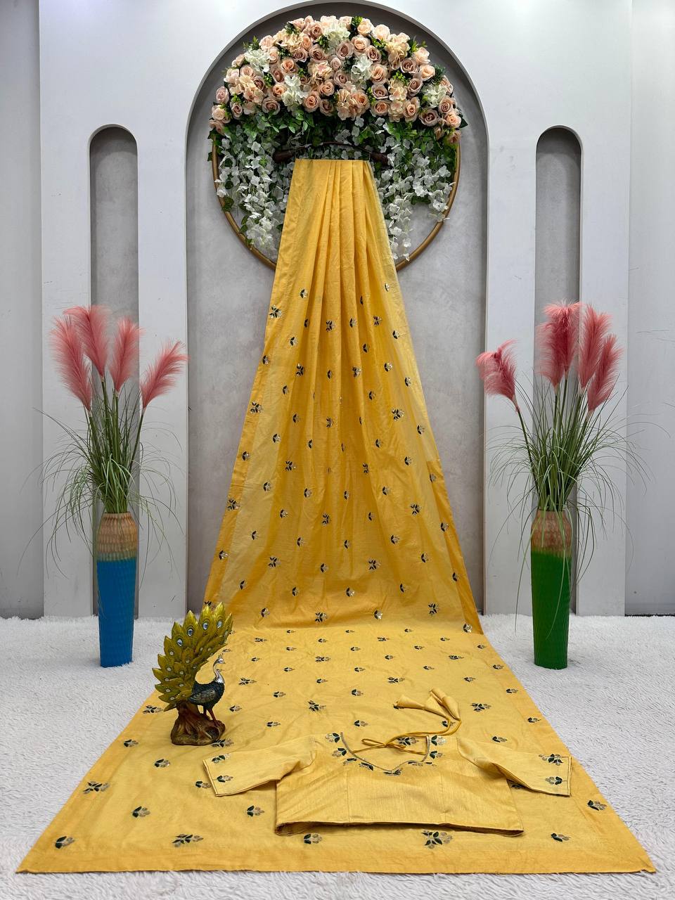 Preety Celebrity Style Heavy Chanderi Silk Saree.