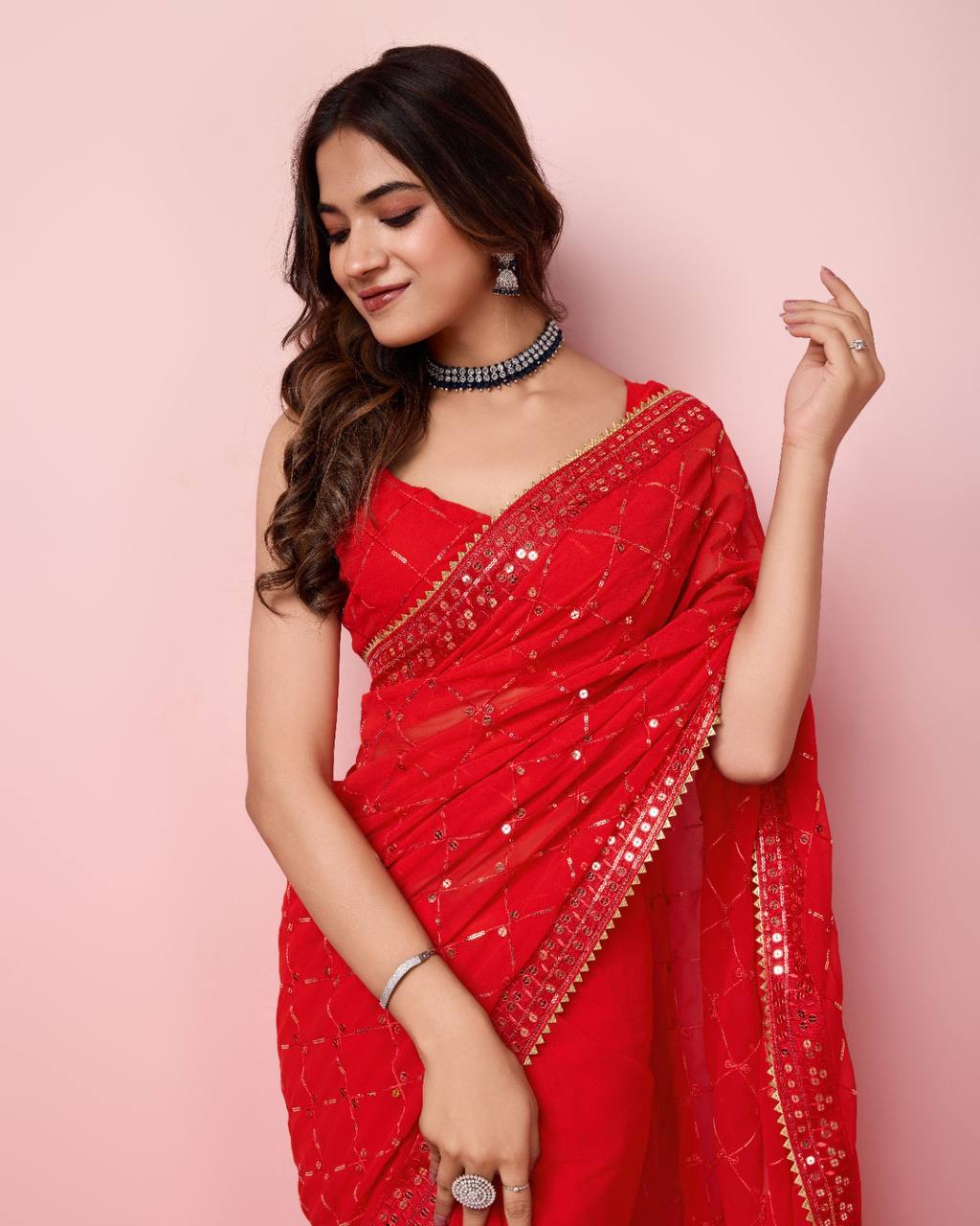 Beautiful Premium Georgette Saree Collection.