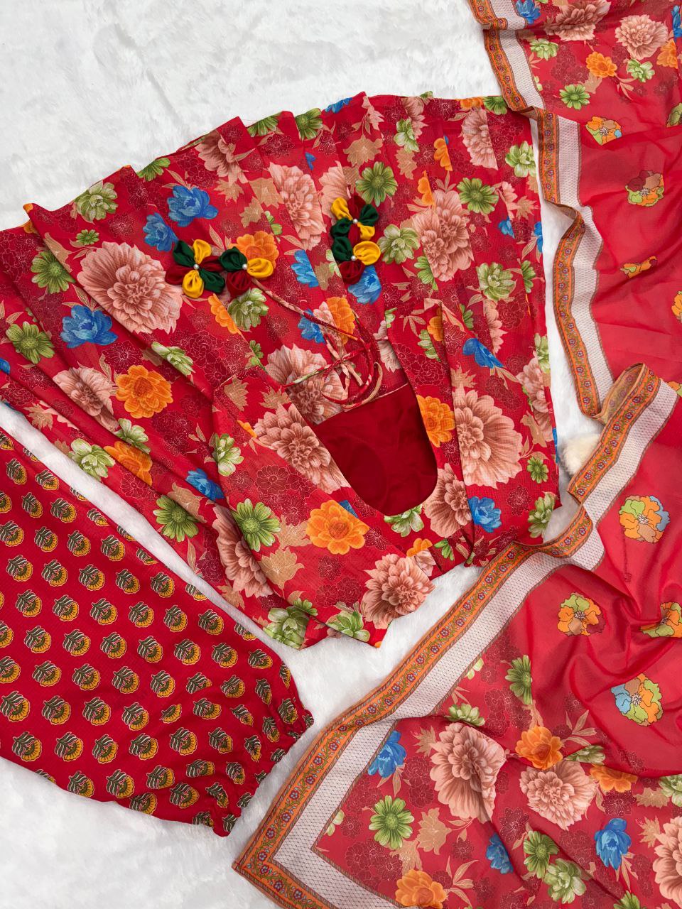 Latest Designer Festival Special Anarkali Plazzo Outfit.