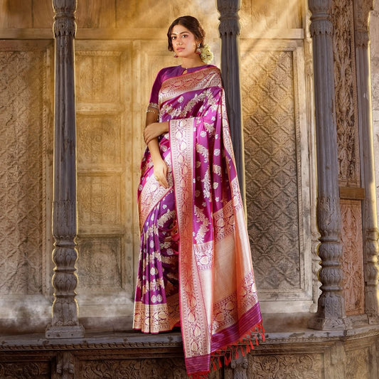 Latest New Preety Pure Soft Banarasi Silk Saree Collection.