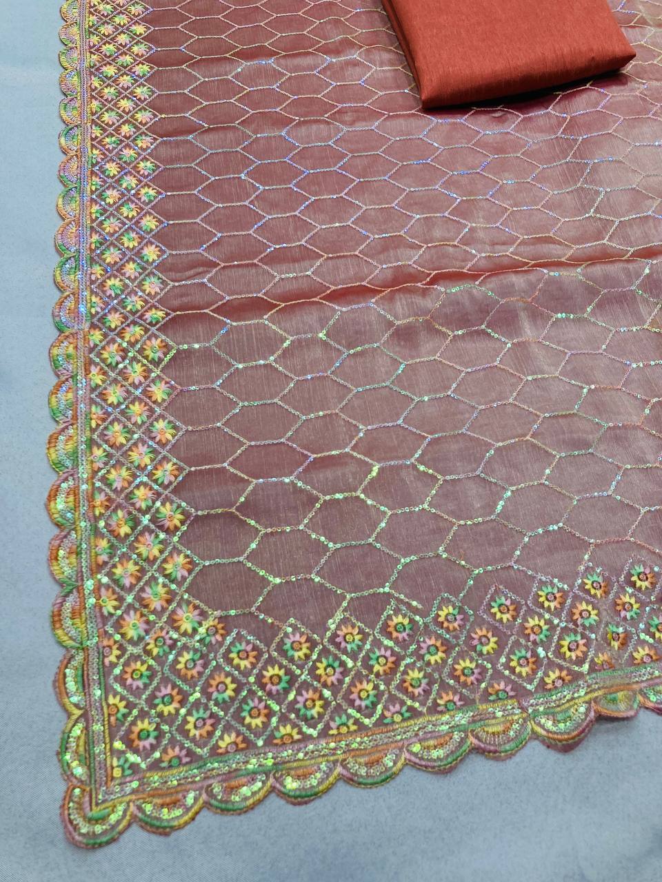 Latest New Burberry Silk Saree Collection.