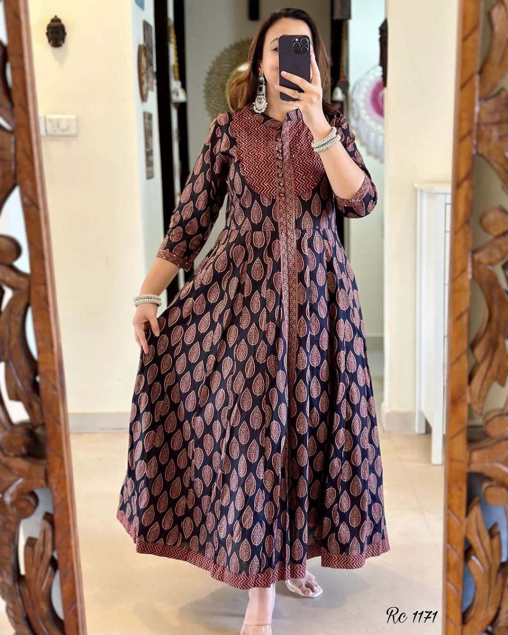 Prettiest New Designer Pure Cotton Printed Outfit.