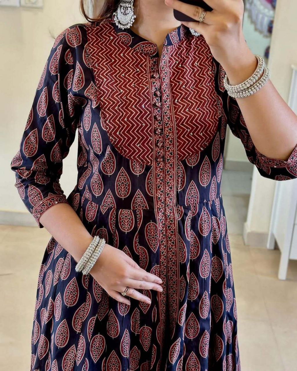 Prettiest New Designer Pure Cotton Printed Outfit.