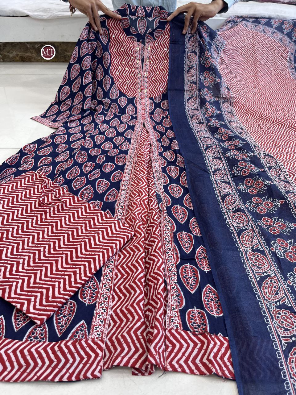 Prettiest New Designer Pure Cotton Printed Outfit.