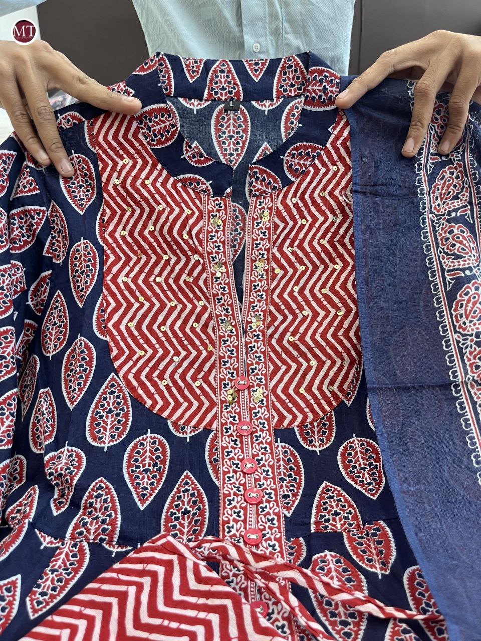 Prettiest New Designer Pure Cotton Printed Outfit.